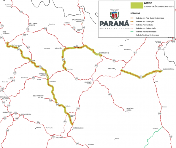 Mapa Lote F Oeste - Programa Proconserva