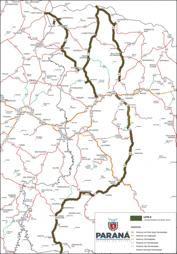 Mapa do Lote D Norte