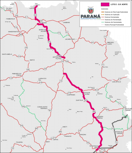 Mapa do Lote E Norte Proconserva