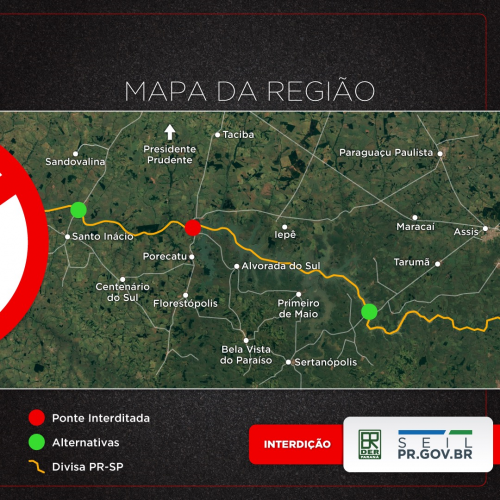 Bloqueio da ponte em Porecatu