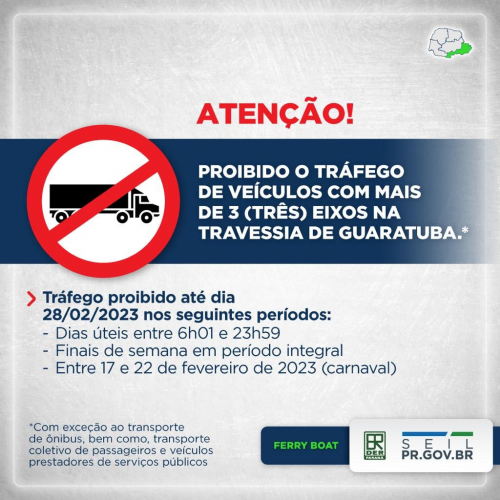 Aviso 3 eixos