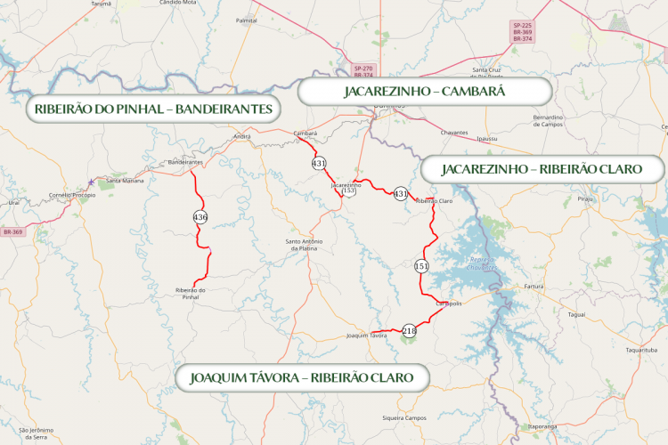 Linhas no Norte Pioneiro