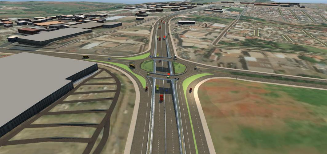 Maquete eletrônica do anteprojeto do Trevo do Catuaí