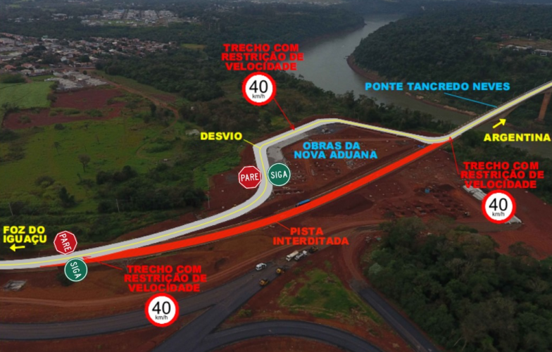 Croqui pare-e-siga Ponte Tancredo Neves