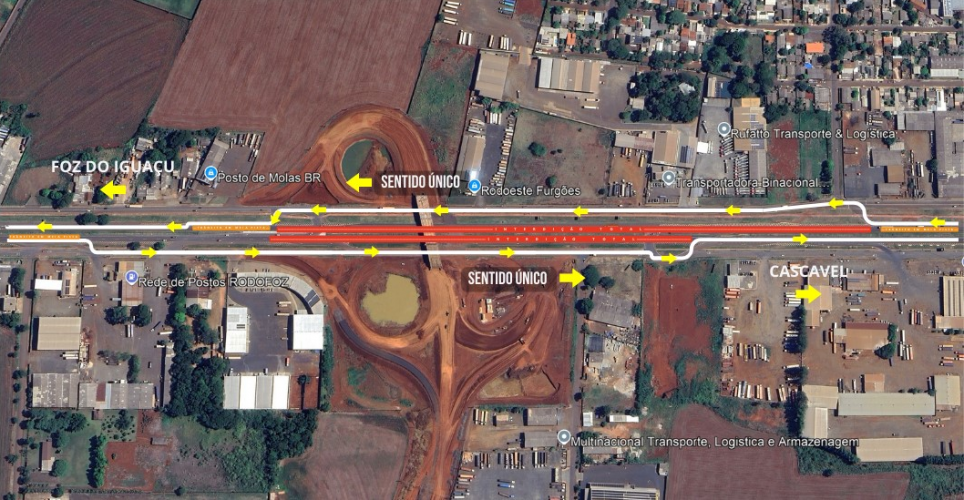 Croqui bloqueio BR-277