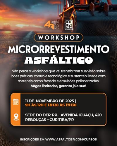 Workshop Microrrevestimento Asfáltico