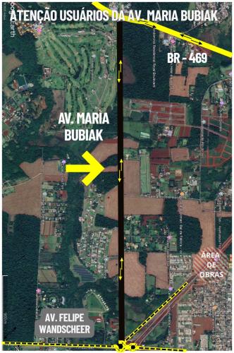 Aviso liberação Av. Maria Bubiak