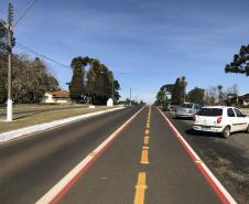 Execução de ciclofaixa e ciclovia em Entre Rios, Guarapuava