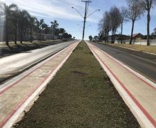 Execução de ciclofaixa e ciclovia em Entre Rios, Guarapuava