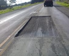 PR-092, entre Jaguariaíva, passando por Arapoti, ambas nos Campos Gerais, até Wenceslau Braz, no Norte Pioneiro, passa por serviços de remendos e de microrrevestimento asfáltico.