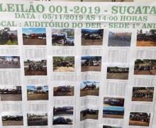 Edital de leilão de sucatas de veículos automotores