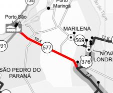 Mapa de trecho da PR-577