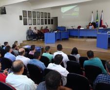 Audiência pública realizada no auditório da Câmara de Vereadores de Doutor Camargo