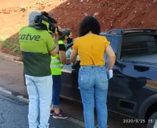 Blitz educativa de trânsito EPET Cascavel 