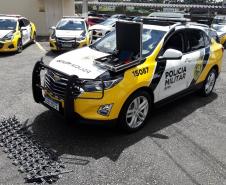 Veículos da marca Chevrolet, caracterizados de fábrica e equipados com blindagem, tablet, impressora, bafômetro, bloqueador de fugas e internet.