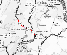 Serviços de conservação em rodovias de Borrazópolis