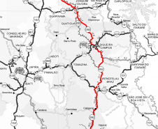 Mapa do trecho da PR-092
