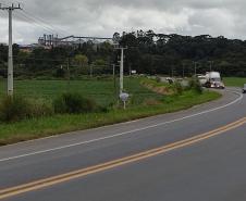 Trecho da PR-340, em Castro, após serviços de conservação