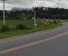 Trecho da PR-340, em Castro, após serviços de conservação