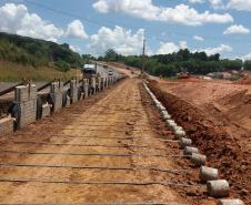Viaduto na PR-151 em Castro