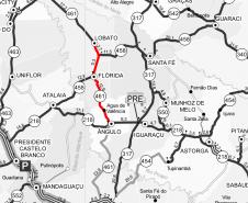 Rodovia PR-461, após serviços de conservação