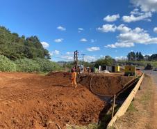 Implantação de ponte na nova marginal esquerda da BR-277