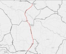 Mapa do trecho contemplado