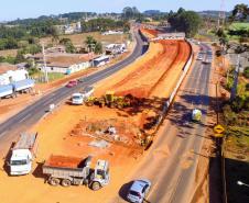 Viaduto na Avenida Souza Naves em Ponta Grossa
