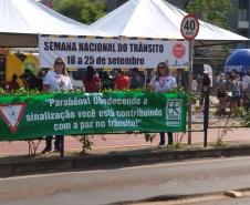 Atividade de conscientização no trânsito