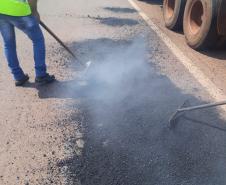 Serviços emergenciais na PR-239 entre Assis e Toledo