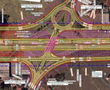 Projeto do viaduto em Doutor Camargo