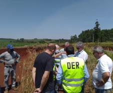 Reunião técnica no local da obra