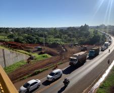 Execução de alças no viaduto Olindo Periolo