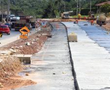 Obras de Duplicação da Rodovia dos Minerios. 