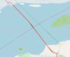 Mapa da Ponte de Guaíra