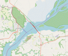 Mapa da Ponte de Guaíra