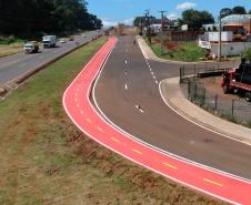 Alças do viaduto Olindo Periolo em Cascavel