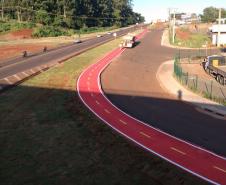 Alças do viaduto Olindo Periolo em Cascavel