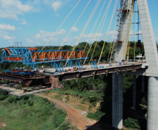 Ponte da Integração Brasil Paraguai e nova rodovia de acesso