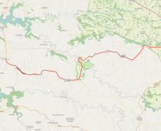 Mapa do trecho da PR-317