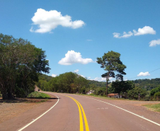 Serviços do PROSEG PARANÁ na PR-317 em São Clemente, distrito de Santa Helena