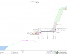 Folha do projeto geométrico da obra