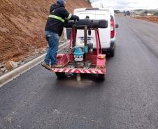 Serviços em andamento na BR-277