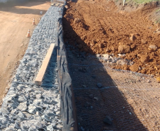 Duplicação BR-277 em Guarapuava, obras em alça de viaduto