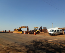 Passarela de Bandeirantes em obras