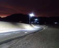 Curva concluída na PR-151 em Ribeirão Claro