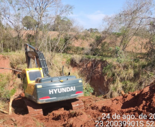 Reparos na PR-492 em Tamboara