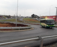 Novo viaduto de Guarapuava em obras