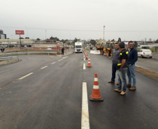 Novo viaduto de Guarapuava em obras