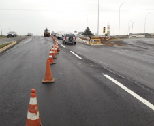 Novo viaduto de Guarapuava em obras